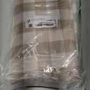 misaya Rectangle Waterproof Vinyl Table Cloth, Buffalo Flannel Backed Tablecloth, Wipeable Plastic Table Cover for Fall, Thanksgiving (60" x 84", Khaki and White)