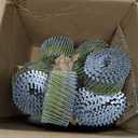 findmall 3600 Count Siding Nails 2-1/4 Inch by .092 Inch 15 Degree Ring Shank Hot-Dipped Galvanized Collated Wire Coil