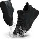 ulogu Steel Toe Shoes for Men Women Puncture Proof Non Slip Waterproof Work Safety Sneakers Comfortable Construction (6.5 Women/4.5 Men)