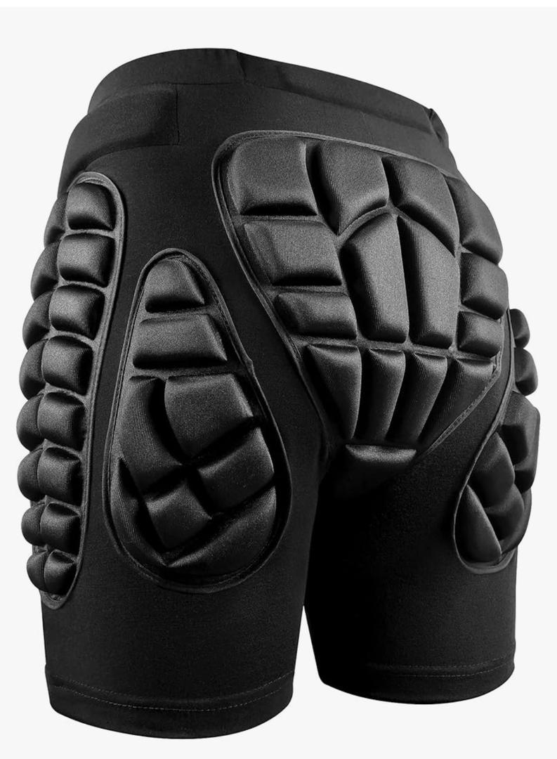 3D Protection Hip Butt EVA Paded Short Pants Protective Gear Guard Impact Pad Ski Ice Skating Snowboard Black XS