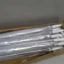 14 Pack Clear Wedding Umbrellas Bulk Transparent Auto Open Stick Umbrellas Windproof Waterproof Large Canopy Umbrella with White J Hook Handle for Wedding Bride Groom Photography Golf Outdoor