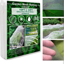 Garden Netting, Plant Covers 10x33Ft Net Ultra Fine Mesh Protection Netting for Vegetable Plants Fruits Flowers Crops Greenhouse Row Cover Raised Bed Barrier Screen Protection Net Cover
