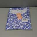 PLOKNRD Women's Tshirt Dress Short Sleeve Fit Summer Dresses Casual Basic Cover Ups, Blue White Flower2XL