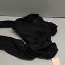 FeelinGirl Women's Long Sleeve Shapewear Bodysuit for Tummy Control Seamless Body Suits Thong V Neck Going Out Tops (Large, Black)