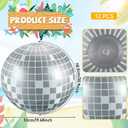 12 Pcs Inflatable Beach Ball Disco Theme Party Decoration Inflatable Disco Ball for Summer Pool Indoor Outdoor Beach Sports Theme Decor Gift