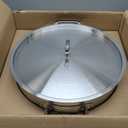 Nutrichef Stainless Steel Cookware Stockpot, 35 Quart Heavy Duty Induction Soup Pot With Stainless Steel Lid And Strong Riveted Handles, Even Heat Distribution, Compatible With Most Cooktops