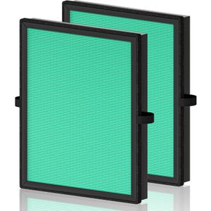 MK04 Air Filter Replacement for Aroeve MK04 MG04JH Air Purifier, 4-in-1 H13 True HEPA High-Efficiency Activated Carbon Filter, Pet Dander Version (2 Pack) (Green - Pet Dander Version)