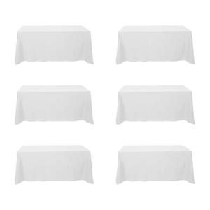 Tablecloth 6 Pack White Size 116x60 in