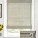LazBlinds No Drill Bamboo Roman Shades, 34" W x 64" H, Star-Grey
Light Filtering Blinds, Real Natural Bamboo Material, Easy to install