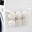 Moryimi Magnetic Dryer Ball Holder for Laundry Room Organization and Storage, Magnetic Lint Bin for Laundry Room, Iron Dryer Ball Container for Laundry Room Storage (No Balls)