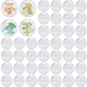 320 Pcs Gumball Vending Machine Capsules 2 Inch Empty Round Capsules Plastic Small Capsules Toy Classic Capsules Toy Clear Capsules Containers for Prizes Party Favors Supplies