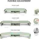 OPNICE Desk Organizers and Accessories, Dual Monitor Stand Riser with Drawer and 2 Pen Holders, Desk Shelf Metal Computer Monitor Stand for Office Workspace Organizers, Desktop Organization (Green Metal)