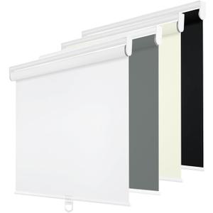 Changshade Cordless Roller Shades Blackout Blinds for Indoor Windows,Pull Down Darkening Roller Shade with UV Protection and Thermal Window Shades for Home and Office(31.5" W x 72" H,White)