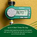 Rain Bird 1ZEHTMRP Premium Professional Grade Electronic Digital Hose End Timer/Controller, One Zone/Station, Battery Operated, Digital with Brass Inlet/Outlet