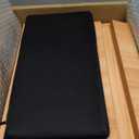 StrongTek Double Step Footrest, Adjustable Wooden Foot Stool with 3 Height Levels, Cushioned Top & Non-Slip Base, Ergonomic Under Desk Leg Rest for Office Home