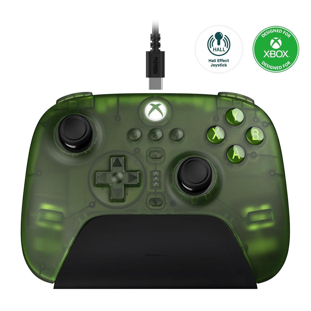 8BitDo Ultimate 3-Mode Controller, Hall Effect Joysticks, Pro Back Buttons, Wired Only for Xbox Series X|S & Xbox One, Compatibility with Apple, Windows & Android, Officially Licensed (Jade)