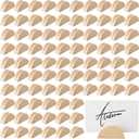 Colingmill 100 Pcs Nature Wood Color Number Stands Indoor Lightweight Wedding Table Name Holder Semicircular Design Place Card Holders Office Tag Photo Menu Clips Banquet Birthday Party Restaurant