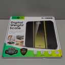 RunStar Digital Bathroom Scale for Body Weight with High Precision, Clear LED Backlight Display, Accurate Scale with 6mm Tempered Glass, 400lb (11 x 11 inches, Gold)