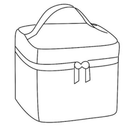 4 Small Red and Black Lunch Bags