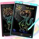 KTEBO® 2 Pack 10 Inch LCD Writing Tablet for Kids, Electronic Drawing Pad and Doodle Board for Ages 3-8, Birthday and Christmas Gifts for Boys and Girls (Pink & Blue)