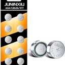 JUNINXIU SR626SW Watch Battery LR626 377 AG4 Button Battery LR626 L626 SR626 377A Button Coin Cell Batteries (8pcs)