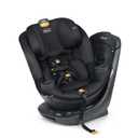 Chicco Fit360 ClearTex Rotating Convertible Car Seat with 360 Degree Rotation for Rear-Facing and Forward-Facing, LeverLock Self-Tensioning Lock System, Obsidian/Black (Manufacturing Date: Mar 2026)