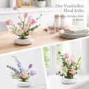 Japanese Flower Frog Vase Set Minimalist White Ceramic Flower Vase with Flower Frog, Modern Flower Arrangement Pot for Living Room Decor & Art Supplies, Gift Box for Flower Lover