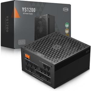 PCCOOLER CPS YS1200 Power Supply, 1200W 80 Plus Gold Certified Fully Modular PCIe 5.1 & ATX 3.1 Gaming PSU, Wide Compatibility, 135mm FDB Fan, Full Japan Electrolytic Capacitors 