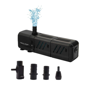 MQ 400GPH Submersible Water Pump (1500L/H, 15W) with Filters and Water Nozzles, Ultra Quiet for Aquarium, Fish Tank, Pond, Fountain, Hydroponics