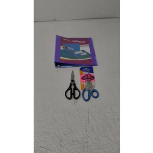 Westcott 14643 Soft Handle 8-Inch Straight Scissors, Blue, 1-Count, AVERY DURABLE, TWO TONE