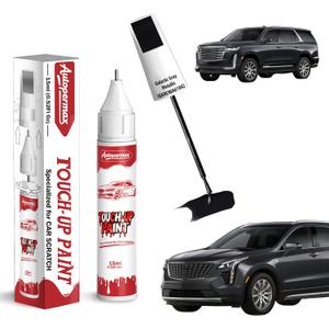 Galactic Gray Metallic(G6M/WA618G) Car Touch Up Paint for Cadillac, Color Accurate Two-In-One Car Paint Scratch Repair Pen, Professional Scratch Remover for Vehicles Chips and Nicks Scuff