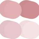 100 Pcs Pink Paper Place Mats Disposable Paper Placemats Wedding Bridal Shower Halloween Thanksgiving Winter Holiday Birthday Party Supplies Home Dinning Decor(Wedding Pink,13 Inch)