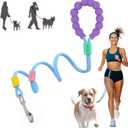 DomkimDog Leashes for Large Dogs Heavy Duty Hands-Free Walking Leash, Rope Dog Lead with Comfort Handle for Small Medium Breed, No Pull Multi-Function Leads Adjustable Length Long 5ft(Blue)