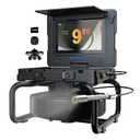 Sewer Camera with Self-Leveling 100ft Plumbing Snake, 9" AHD Screen for Plumber, Homeowners