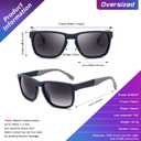 SUNGAIT Unisex Polarized Sunglasses Stylish Sun Glasses with Spring Hinges for Men & Women, Color: Blue Frame (Matte Finish)/Grey Gradient Lens