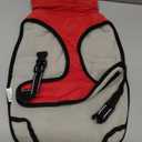 Dog Coat, Warm Dog Winter Coat Reflective Jacket Waterproof Fleece Vest, Pet Jacket Cozy for Cold Weather, Dogs Snowsuit Windproof, Adjustable Buckle for Medium Dogs (Red)