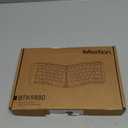 MEETION Foldable Bluetooth Keyboard, Compact Portable Keyboard for Business Travel, Ultra-Thin Folding Wireless Keyboards for iOS Android Windows Mac Tablet PC (New Black)