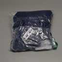 Wrap Around Dust Ruffle Bed Skirt - Navy Blue - for Queen Size Beds with 18 Inch Drop - Elastic Strap - Adjustable Pleated Bedskirt with Brushed Fabric and Wrinkle Free - for Women, Men, Kids & Teens