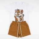 Togrielan 9-14 Years Boys Summer Casual 2-Piece Outfit Short Sleeve T-Shirt + Shorts Set Size 7-8