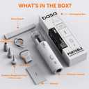 Generic Pocket Vacuum for Car Office Home, Cordless Mini Handheld Vacuum, Portable, White, 13 to 25 Mintures Runtime, Type-C Charging, with Accessory Kit, Gray, VC-M2C