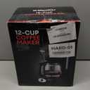 Mueller 12-Cup Drip Coffee Maker - Borosilicate Carafe, Auto-Off, Reusable Filter, Anti-Drip, Keep-Warm Function, Clear Water Level Window Coffee Machine, Kitchen Essentials & Accessories (Black)