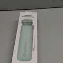 Hydracy Water Bottle with Time Marker -Large BPA Free Water Bottle & No Sweat Sleeve -Leak Proof Gym Bottle with Fruit Infuser Strainer & Times to Drink -Ideal for Fitness Sports & Outdoors (Moonlight Green)