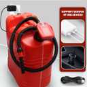 FUELIO Rechargeable Fuel Transfer Pump - Electric Gas Pump For Gas Can - Auto Stop Gas Transfer Pump