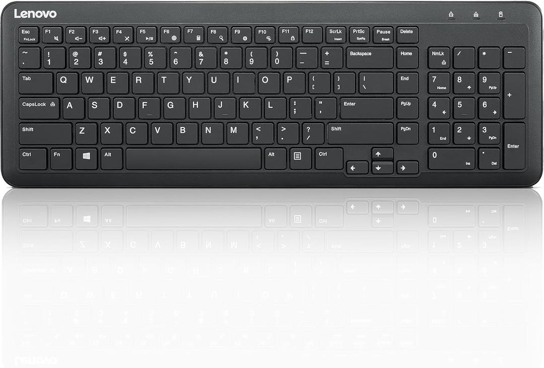 Lenovo 300 Wireless Keyboard, Black