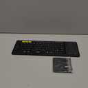 Samsers Foldable Bluetooth Keyboard with Touchpad, Full-Size Wireless Folding Keyboards with Backlight, Portable Travel for iOS Android Windows Mac OS, Support 3 Device(BT5.1 x 3), Black