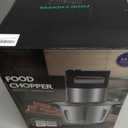 Food Processor Large Capacity,6L Electric Meat Grinder for Home,1200W Heavy Duty Food Grinder Chopper with 2 Speed& 6 Blades,Stainless Steel Bowl,Vegetable Electric Chopper for Onion, Nuts
