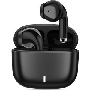 Wireless Earbuds for Samsung S25 S24 Ultra S23 Fe, 5.3 Bluetooth Earphones Noise Canceling Ear Buds with Mic HiFi Stereo Wireless Headphones for iPhone 17 Air 16 15 Pro Max 14 Galaxy S22 A36 Pixel 10 (Black)