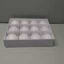 12 Pcs Pink Bow Coquette Christmas Tree Ornaments Balls 3.14 Inch Pink White Christmas Tree Hanging Ornaments Plastic Ball with Ribbon for Xmas Tree Winter Bachelorette Party Holiday Home Decorations