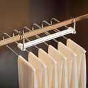 3 x Pants Hanger 6 Tiers No-Slip Pants Hangers Space Saving