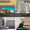 Andalus Small Cat Litter Mat, Pack of 1 - Waterproof, Non-Slip & Easy to Clean Cat Litter Box Mat for Extra Efficient Pet Litter-Trapping, Grey (15.75 X 11.75)